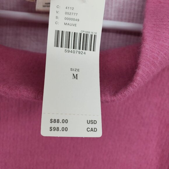 NWT By Anthropolgie Long Sleeved Mock Neck Tunic Sweater Medium Cozy Boho Basics - Picture 4 of 16